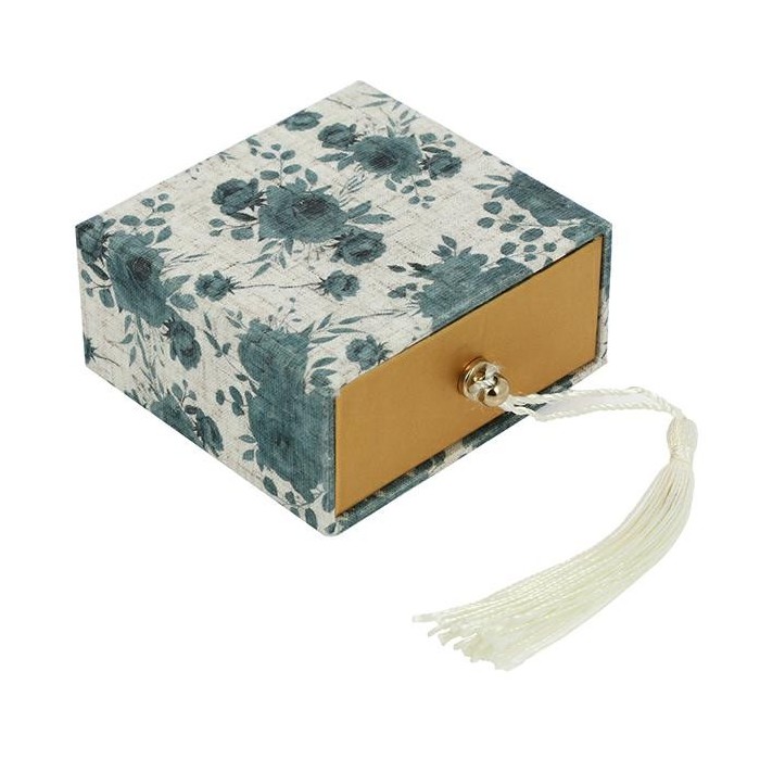 SCATOLA CASSETTO PROVENZALE BLU OTTANIO NAPPA 7,5X7X3,3